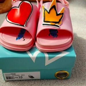 Mini Melissa + Vivenne Westwood slides